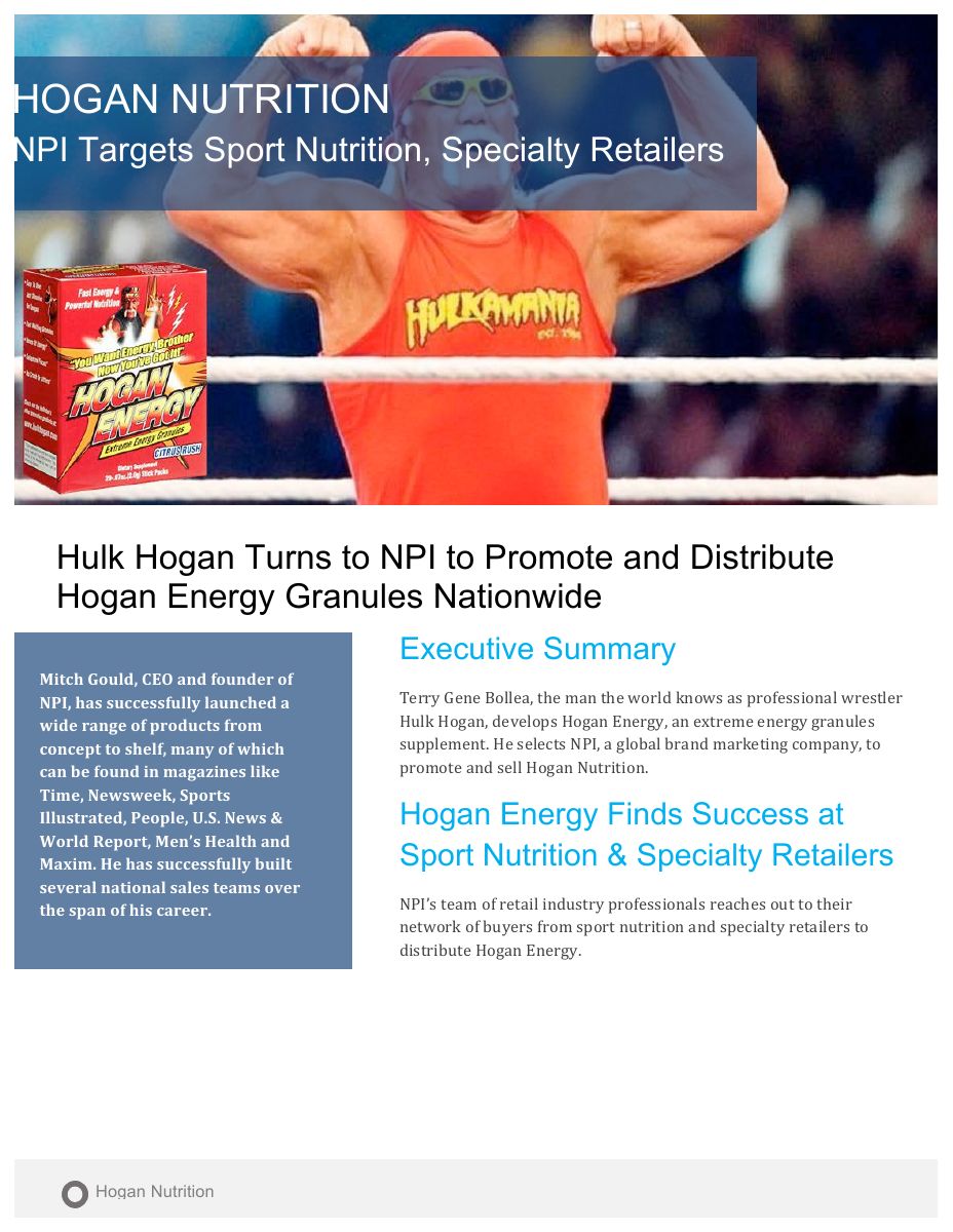 Hogan Nutrition case study cover