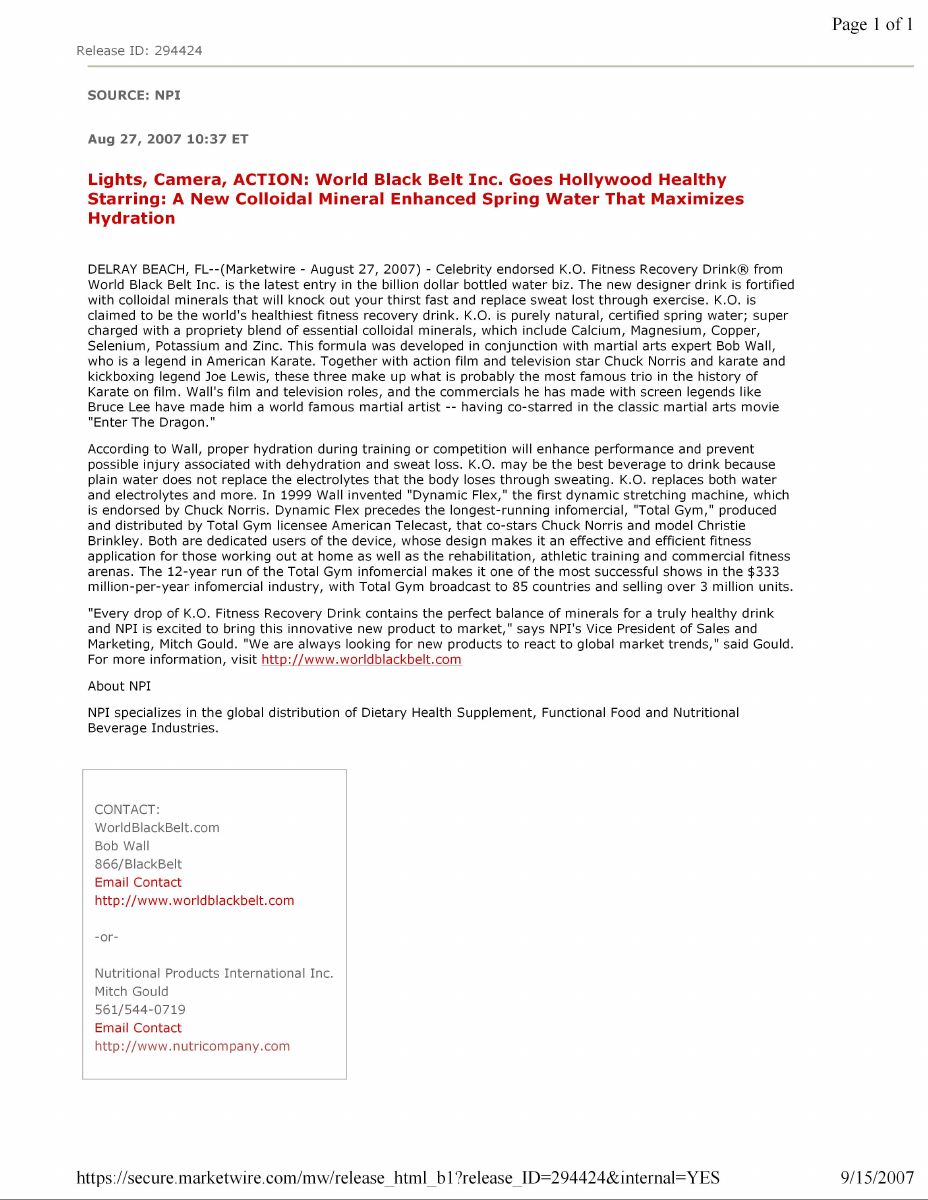 K.O. Fitness / World Black Belt case study cover